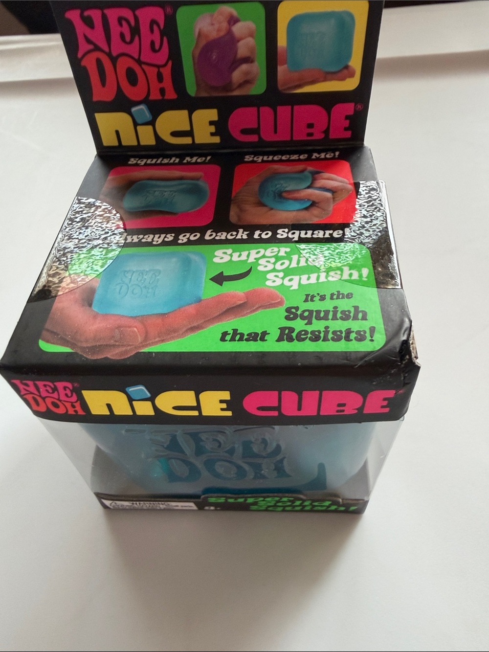 NeeDoh Nice Cube Kids Squishy Toy - Blue